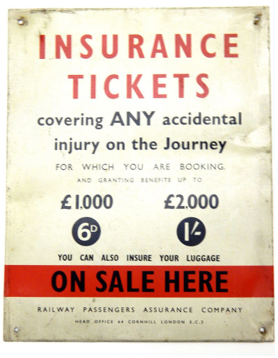 Insurance Tickets sign image