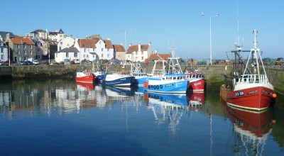 The Great War, a bedcover and Pittenweem image