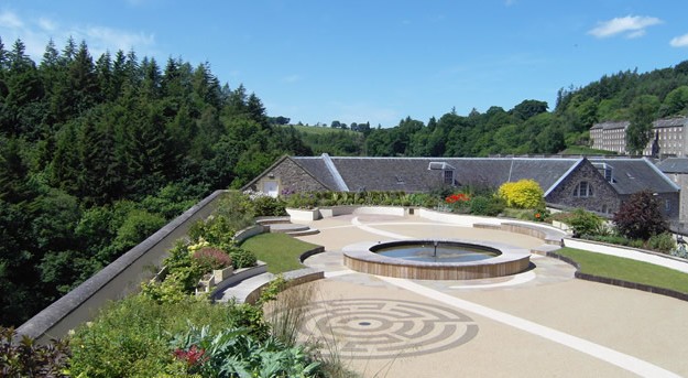 New Lanark's Roof Garden Labyrinth  image