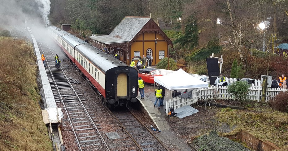 Birkhill Station for BBC Agatha Christie Ordeal By Innocence ©Angus Rex Birkhill Station for BBC Agatha Christie Ordeal By Innocence ©Angus Rex