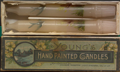 Young's hand painted candles image