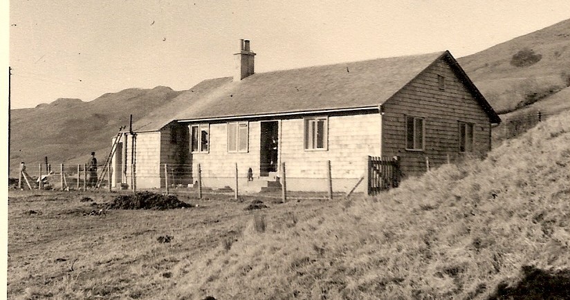 The new Colt house at Auchindrain, February or March 1954