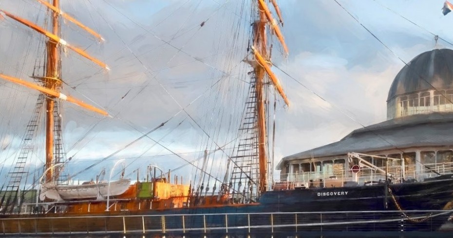 image of discovery point with ship in foreground image of discovery point with ship in foreground
