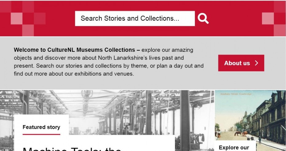 culture nl museums collections online home page screenshot