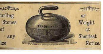 image of printed image of a curling stone image of printed image of a curling stone