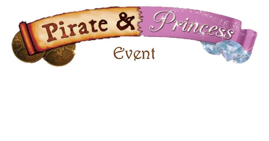 image of banner, pirate and princess event