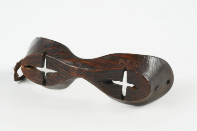 Wooden snow goggles belonging to Captain Scott image