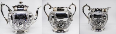 Silver-plated tea set  image