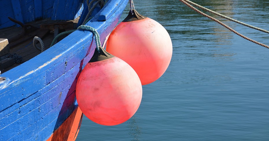 image of buoys on side of boat