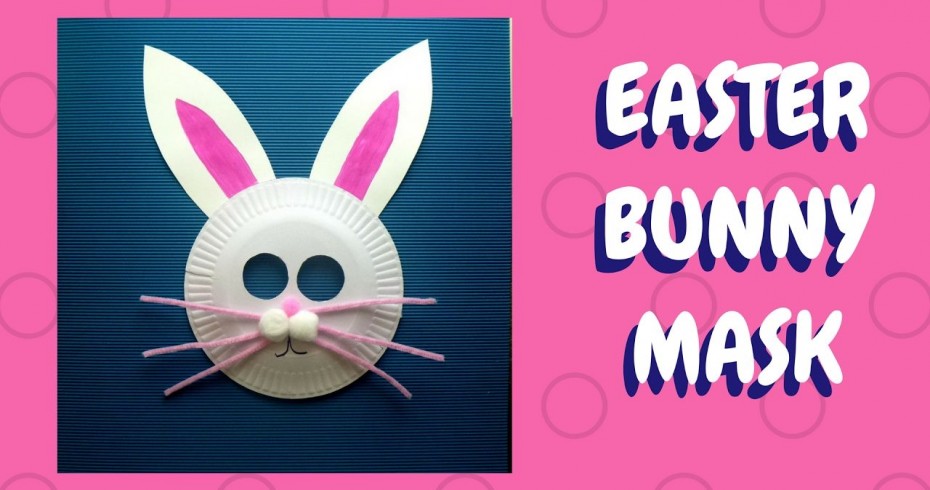 an example of an easter bunny mask made from a paper plate an example of an easter bunny mask made from a paper plate