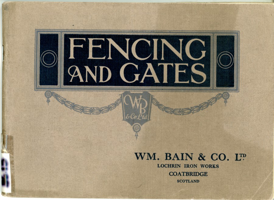 front cover of fencing and gates brochure