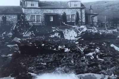 Photograph of a Plane wreckage from RAF Annan, Langholm image