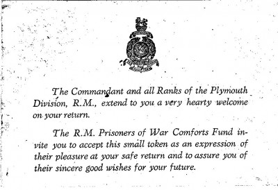 Card from Plymouth Division  image