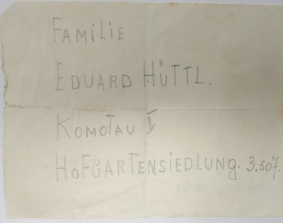 Note for Family Eduard Hüttl image