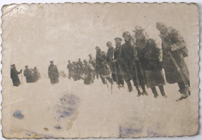 Photograph of soldiers in snow image