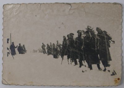 Photograph of soldiers in snow image