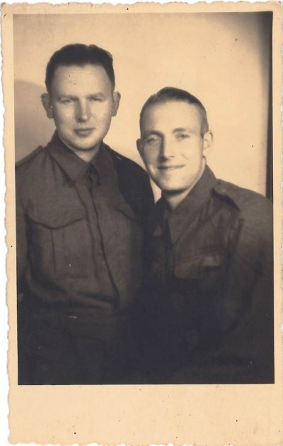 Photograph of two soldiers  image