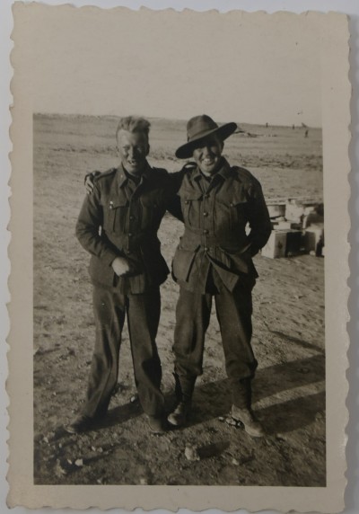 Photograph of two soldiers  image