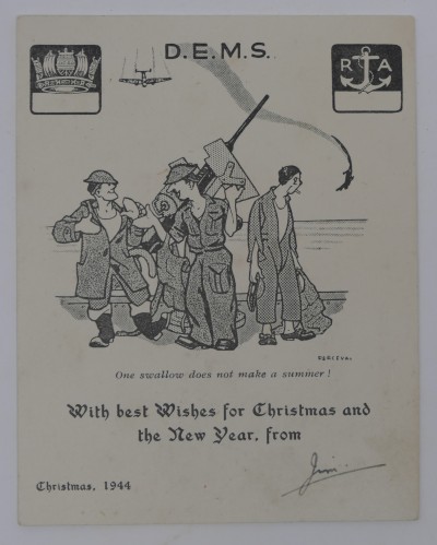 Christmas Card from the Defensively Equipped Merchant Ship division image