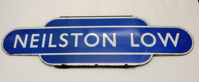 Neilston Low Station Sign image